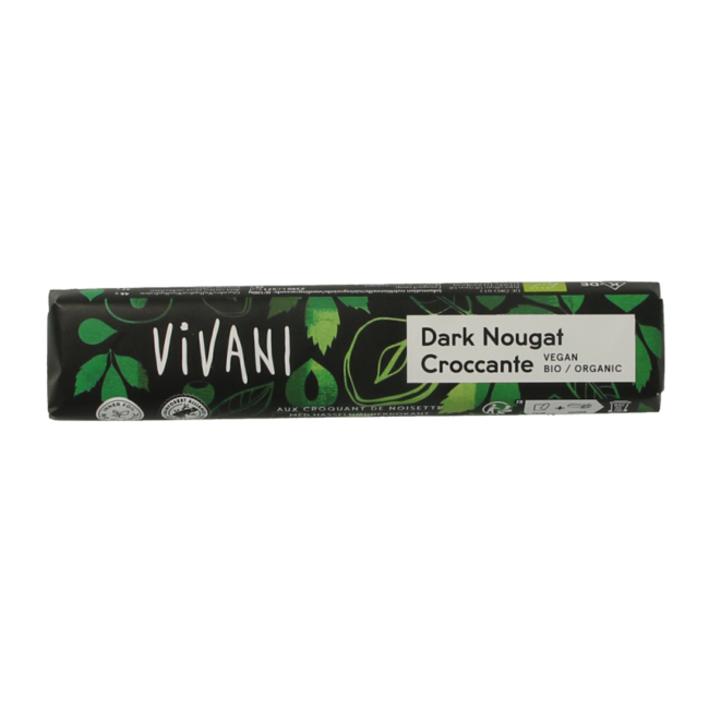 Chocolate To Go chocolat noir nougat croccante bio 35 g