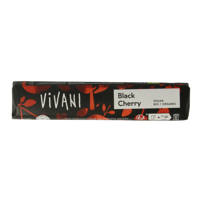 Chocolate negro con cereza negra vegano bio 35 g