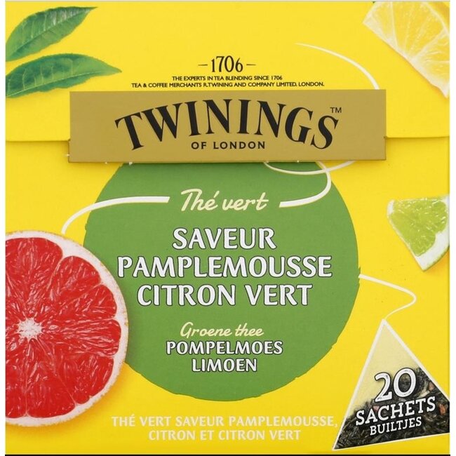 Twinings Green Tea Grapefruit Lemon & Lime 20 Bags