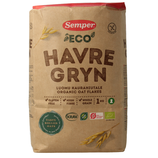 Flocons d'avoine sans gluten bio 1 Kilogramme