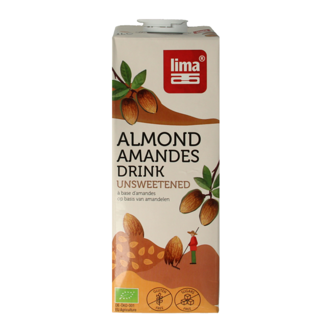 Bebida de almendra sin azúcar bio 1 litro