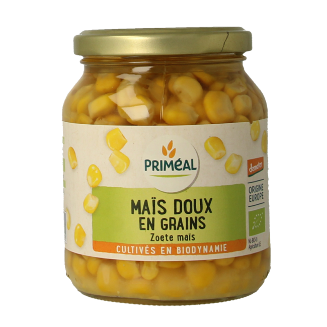 Primeal Organic Demeter Sweetcorn 350g