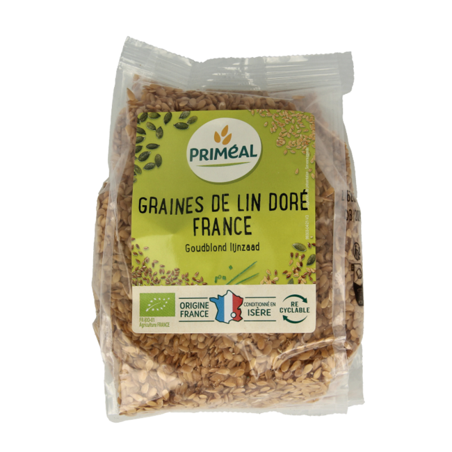Semillas de lino dorado ecológicas Primeal 250 g