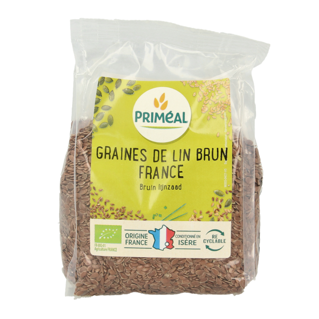 Primeal Semi di Lino Marroni Bio 250 Grammi