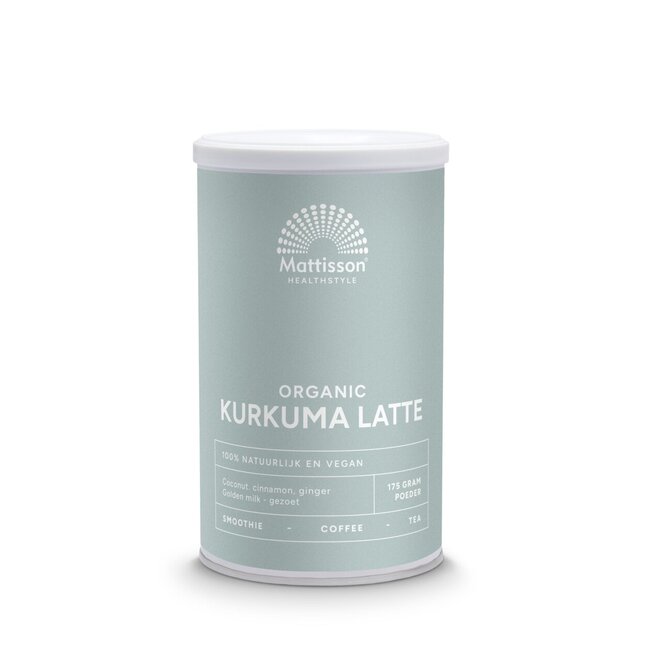 Mattisson Latte kurkuma goldenmilk gezoet kaneel - kokos bio 175 Gram
