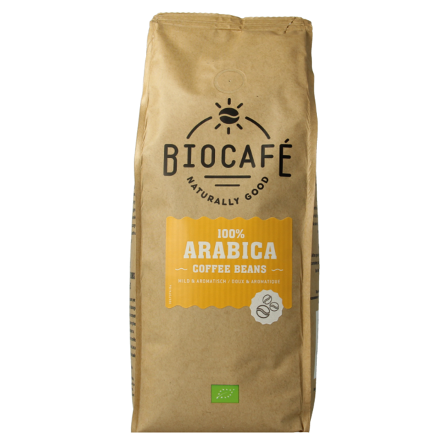 Biocafe Caffè in Grani Arabica Biologico 500 Grammi