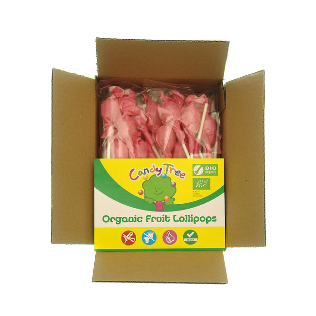 Candy Tree Lecca-lecca al Lampone Biologici Ricarica 42 Pezzi