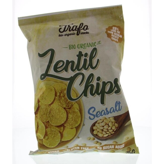 Trafo Chips di Lenticchie Biologiche al Sale Marino 75 Grammi