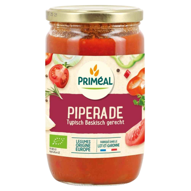 Mezcla de verduras piperada bio Primeal 650 g