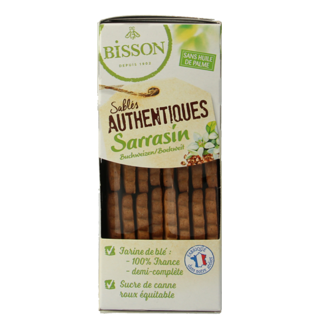Bisson Sablés au sarrasin authentiques bio 175 g