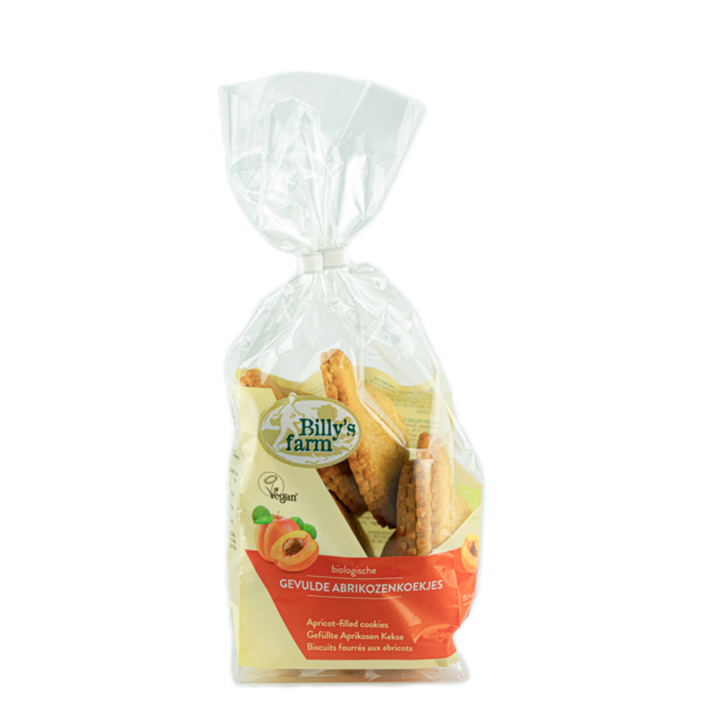 Ekologiczne ciasteczko morelowe nadziewane Billy's Farm 200 Gramów