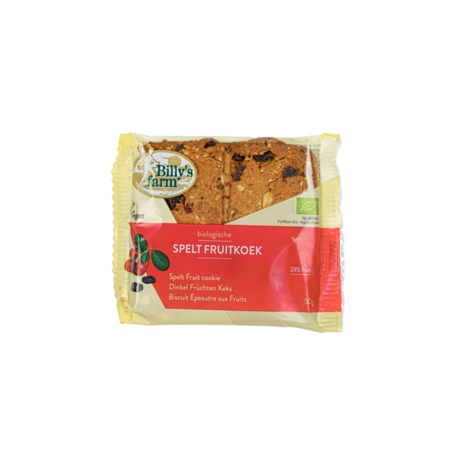Galleta de espelta con frutas bio 50 gramos