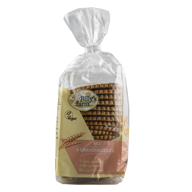 Galletas de cereales 5 cereales bio 175 gramos