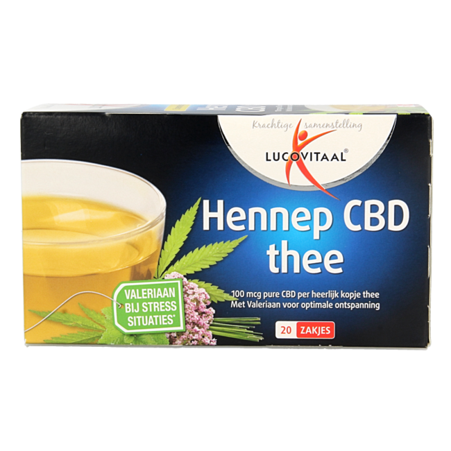 Tè alla Canapa CBD Lucovitaal 20 Bustine