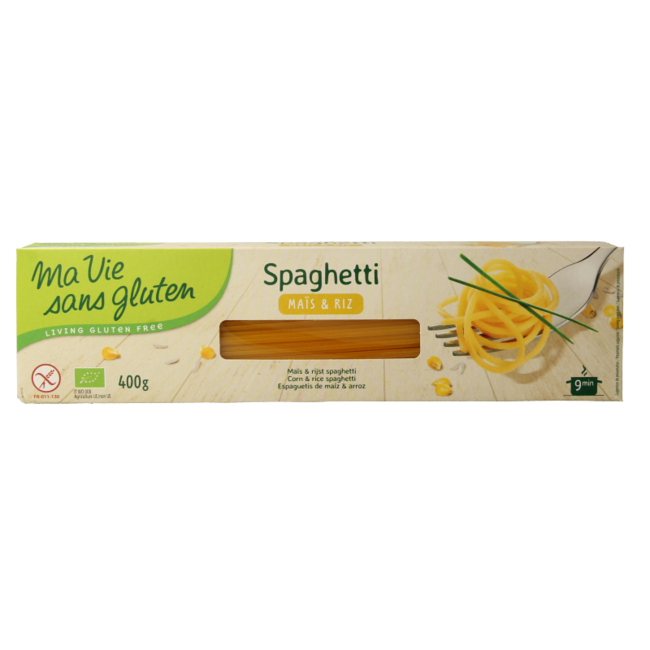 Organic gluten-free corn & rice spaghetti 400g