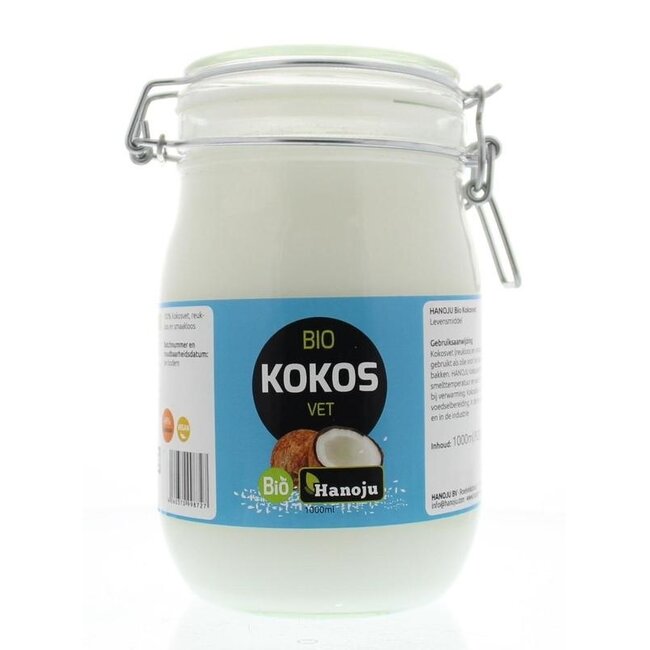 Kokosolie geurloos beugelglas bio 1 Liter