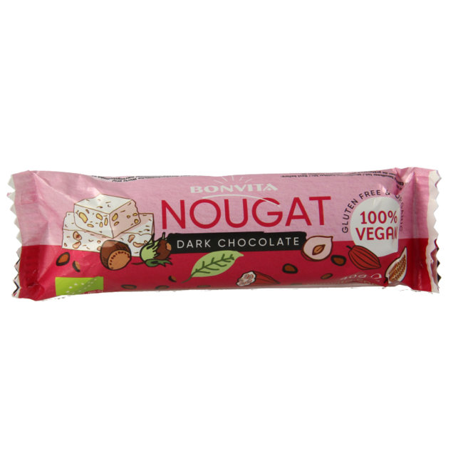 Nugat czekoladowy gorzki bio 40 gramów
