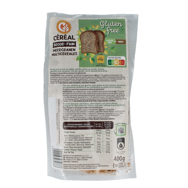Pan multicereales Céréal 400 gramos