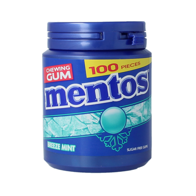 Mentos Gum Breeze Mint 100 Pezzi
