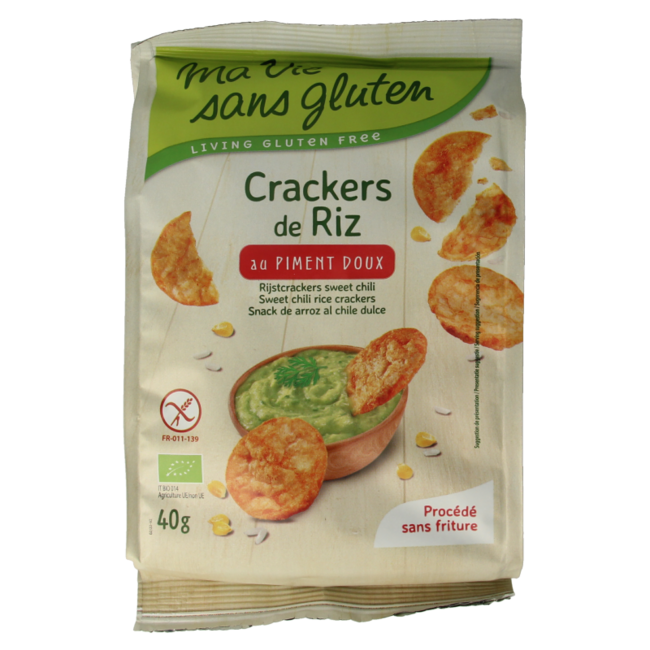 Crackers de riz sweet chili sans gluten bio 40 g
