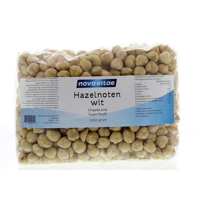 Nova Vitae Orzechy laskowe białe nieprażone surowe 1 Kilogram