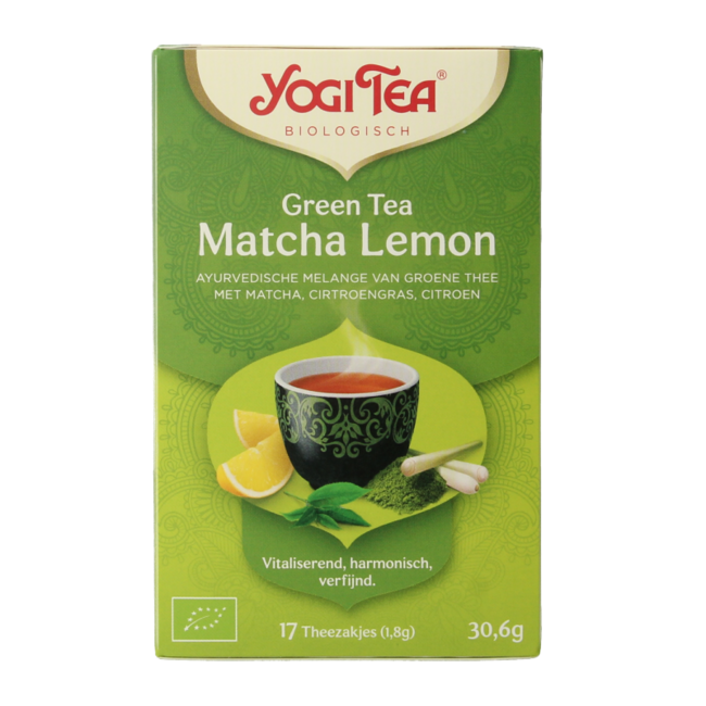 Thé vert matcha citron bio 17 sachets