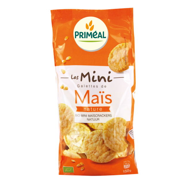 Primeal Mini galettes de maïs bio 150 grammes