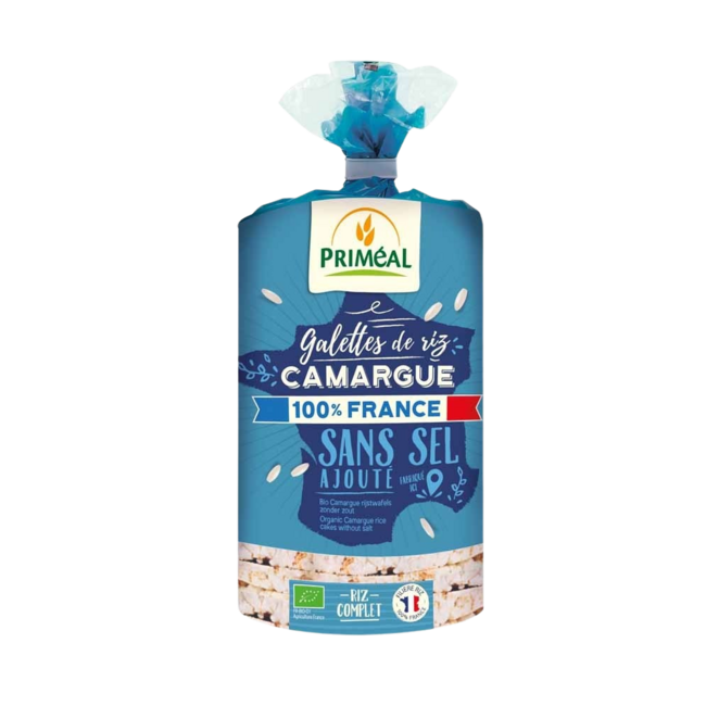 Wafle ryżowe Primeal Camargue bez soli, ekologiczne, 130 g