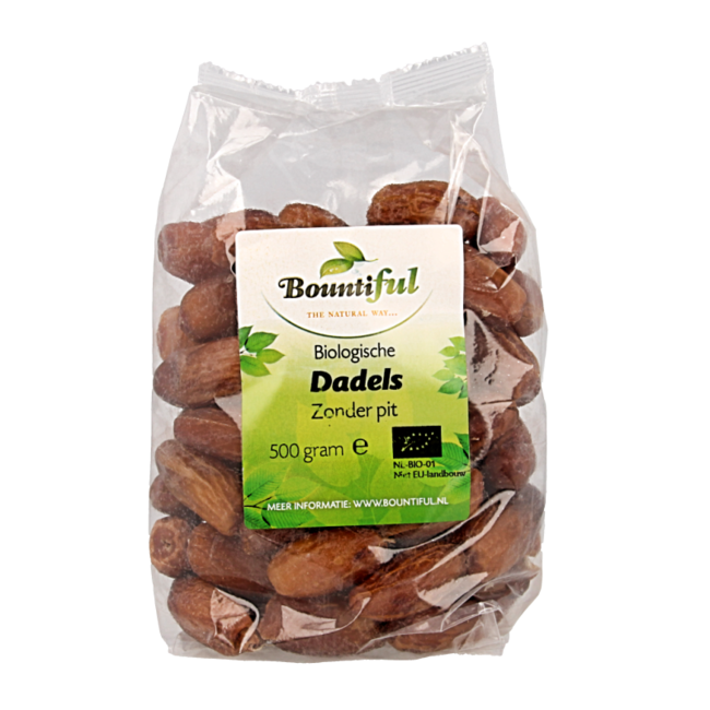 Dadels zonder pit bio 500 Gram