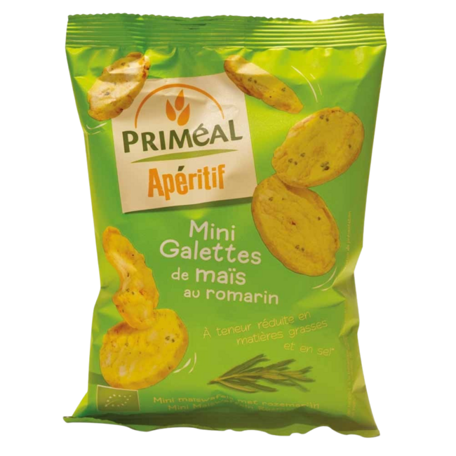 Aperitive mini maiscrackers olijf rozemarijn bio 50 Gram