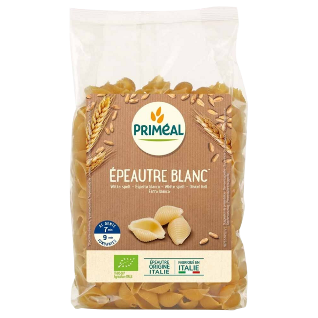 Primeal Spelt schelpen wit bio 500 Gram