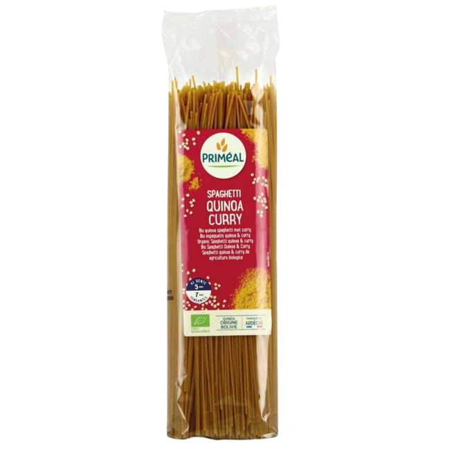 Primeal Bio-Spaghetti Weizen Quinoa Curry 500 Gramm