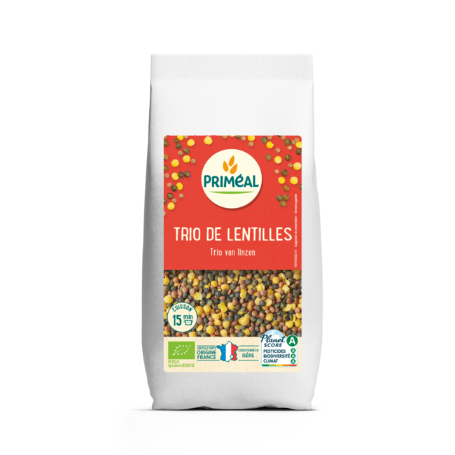 Primeal Organic Lentil Trio 500g