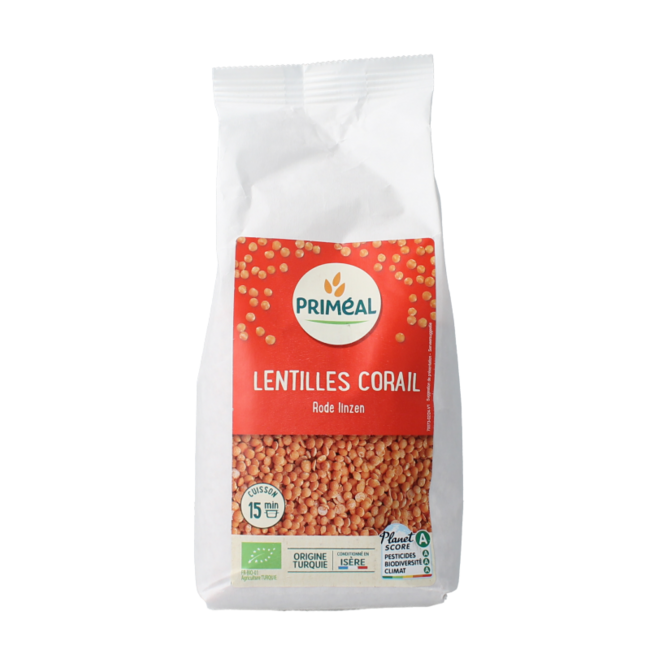 Primeal Lentejas rojas bio 500 g