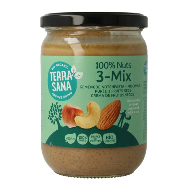 Organic 3-mix nut butter peanut-free 500g