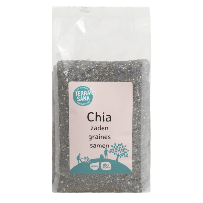 TerraSana RAW Chia Samen schwarz bio 300 Gramm