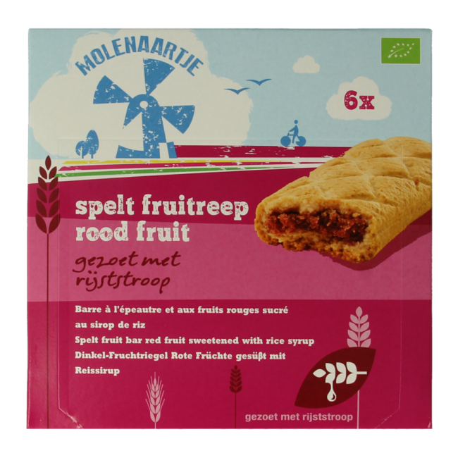 Molenaartje Dinkel-Fruchtriegel Rote Früchte Bio 180 Gramm