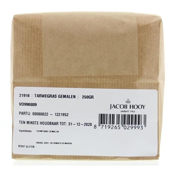 Jacob Hooy Erba di Grano Macinata 250 Grammi