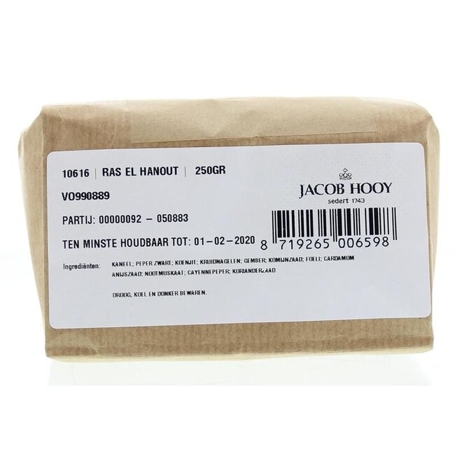 Jacob Hooy Ras el Hanout 250 Gramm