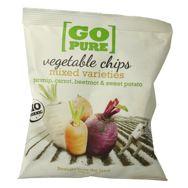Go Pure Chips di Verdure Bio 40 Grammi