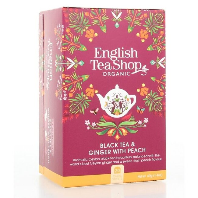 English Tea Shop Zenzero e Pesca Bio 20 Bustine