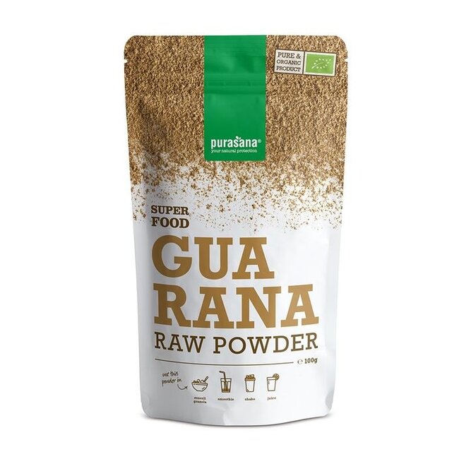 Purasana Polvere di Guaranà vegana bio 100 Grammi