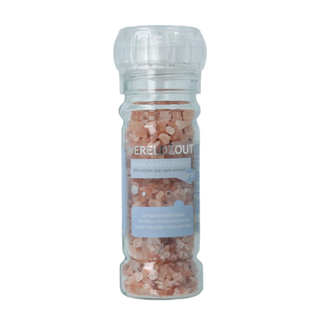 Esspo Wereldzout Himalayazout roze molen hervulbaar 105 Gram