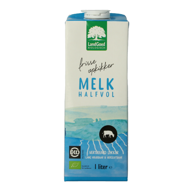 Lait demi-écrémé bio 1 Litre