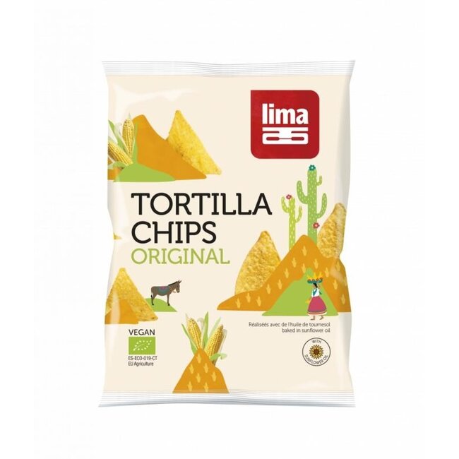 Chipsy tortilla oryginalne bio 90 gramów