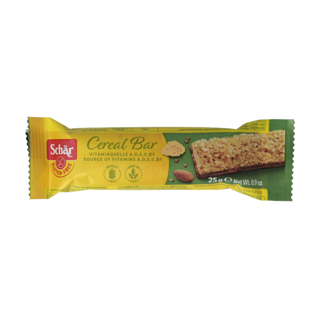 Barrita de Cereal Schar sin Gluten 25 Gramos