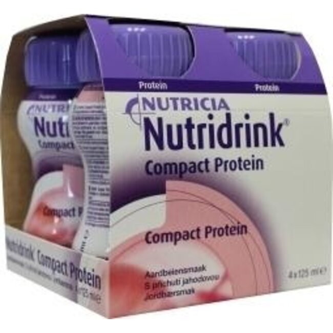 Nutridrink Compact Proteine Fragola 125ml 4 Pezzi