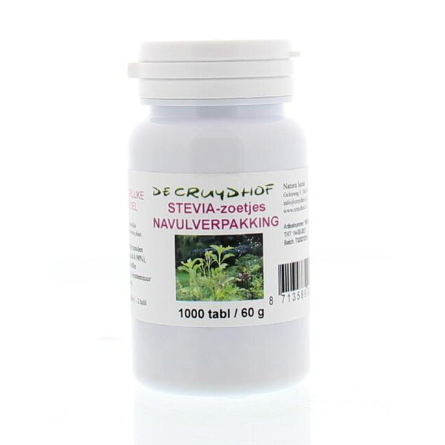Cruydhof Stevia: Ricarica Dolcificanti in Compresse (1000 unità)