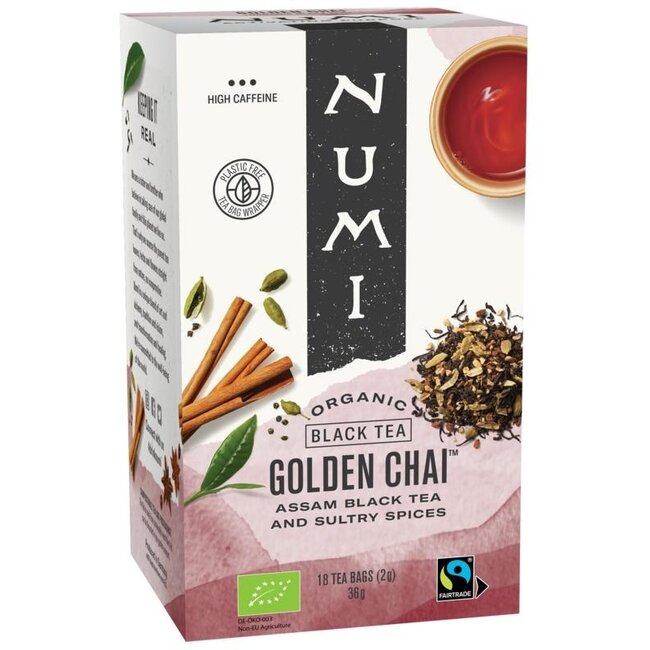 Numi Golden chai bio 18 Zakjes