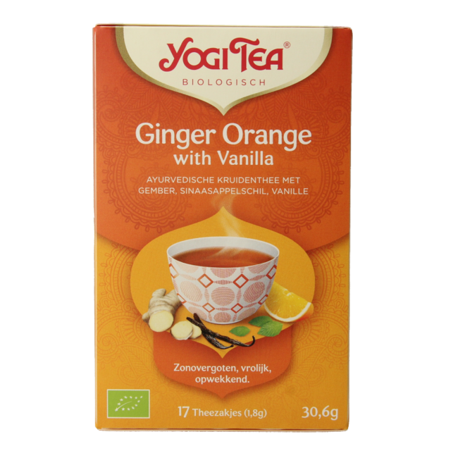 Organic Ginger Orange Vanilla 17 Tea Bags